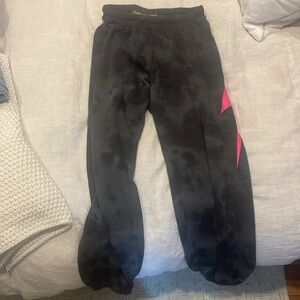 Aviator nation lightning bolt size large joggers